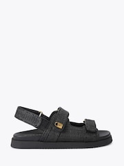 Kurt Geiger London Brixton Lock Black Sandals - Image 1 of 4