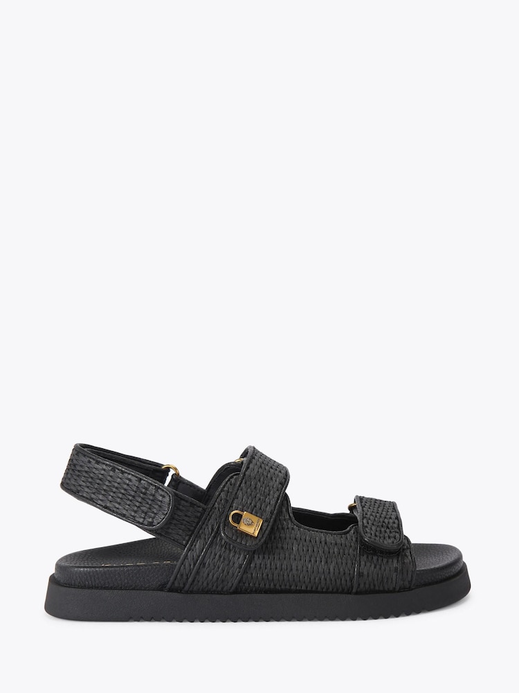 Kurt Geiger London Brixton Lock Black Sandals - Image 1 of 4