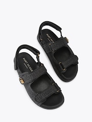Kurt Geiger London Brixton Lock Black Sandals - Image 2 of 4