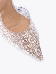 Carvela Silver Positano Vinyl  Sandals - Image 4 of 4