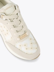 Carvela White High Rise Daisy Trainers - Image 3 of 4