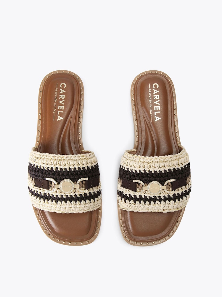 Carvela Black Nola Mule Sandals - Image 2 of 4