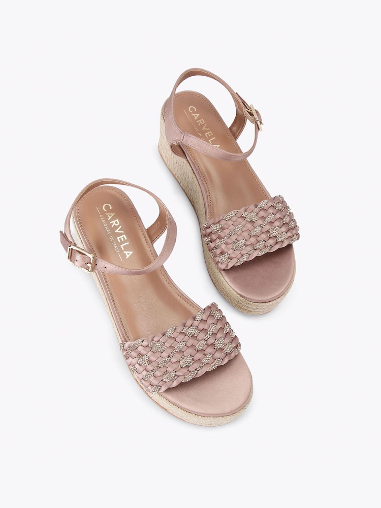 Rosa - Carvela Treccia Plattformsandaler - Bilde 2 av 4