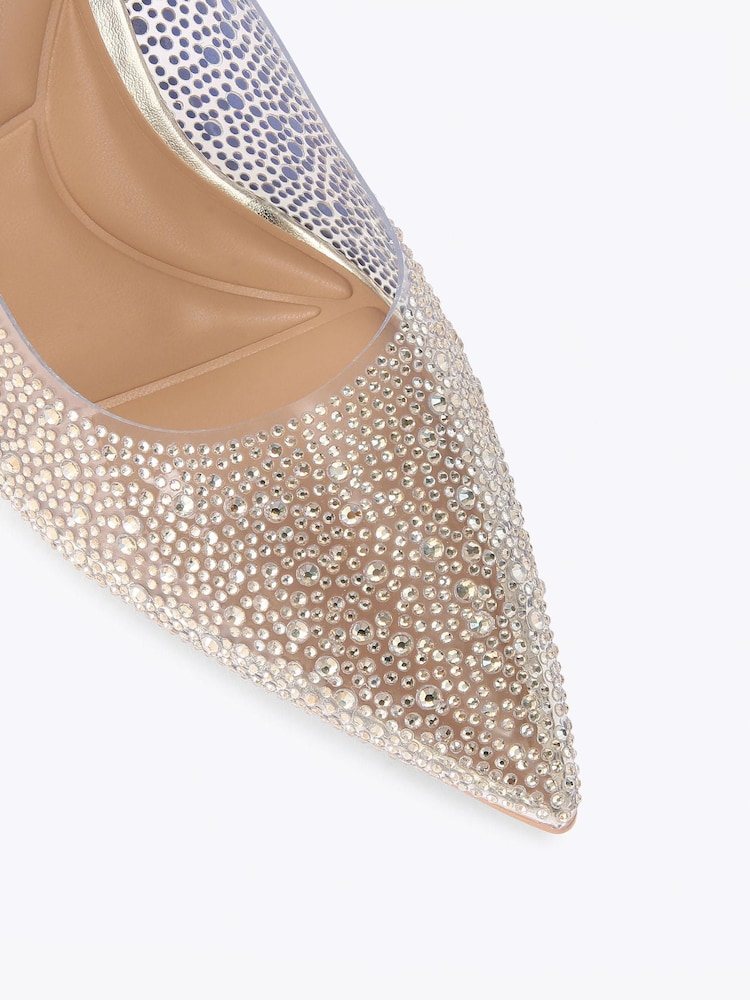 Goud - Carvela Positano Vinyl Sling Back Sandals - Afbeelding 5 van 5