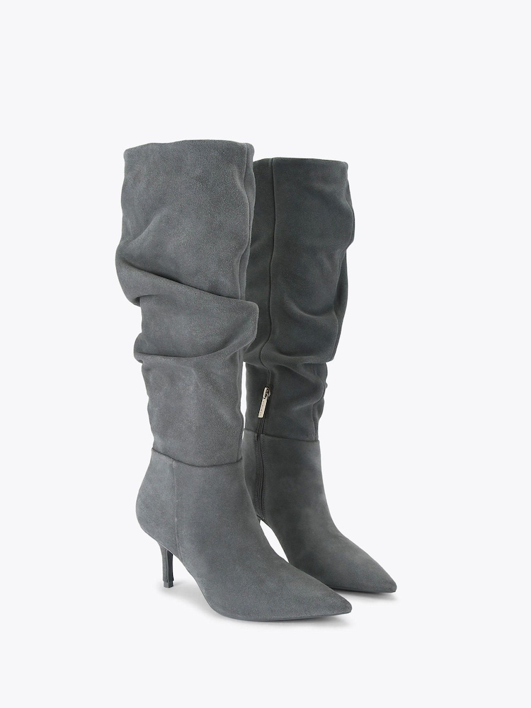 Carvela Grey Spirit Slouch Boots - Image 2 of 4 Carvela Grey Spirit Slouch Boots - Image 2 of 4
