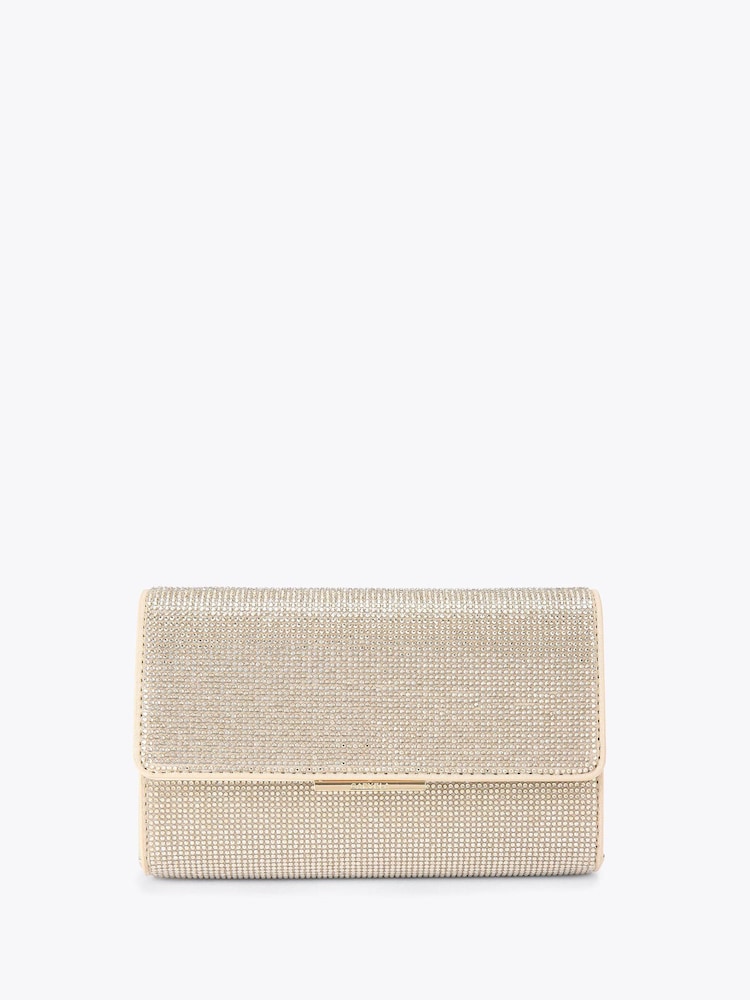Carvela Gold Anna Clutch Bag - Image 1 of 4 Carvela Gold Anna Clutch Bag - Image 1 of 4