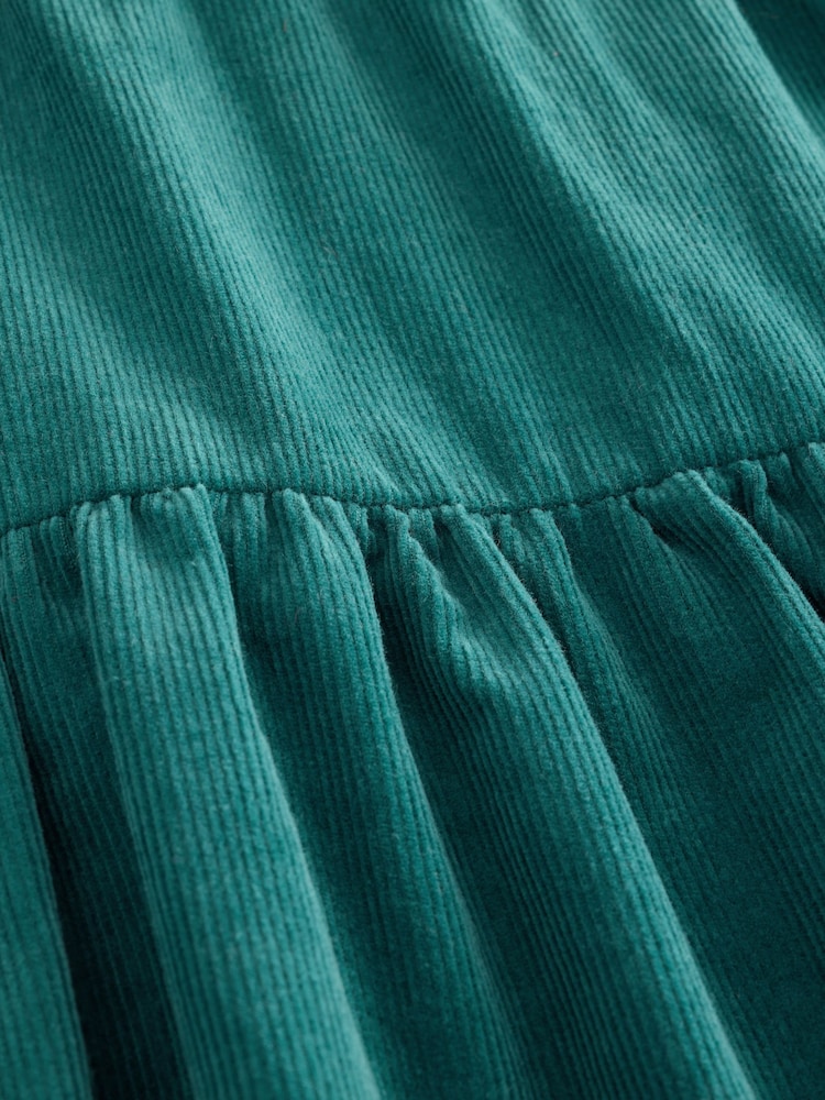 Teal Blue Long Sleeve V-Neck Tie Cord Mini Dress - Image 9 of 9 Teal Blue Long Sleeve V-Neck Tie Cord Mini Dress - Image 9 of 9