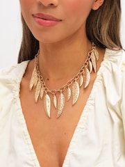 Mood Tone Leaf Necklace - Imagen 2 de 2