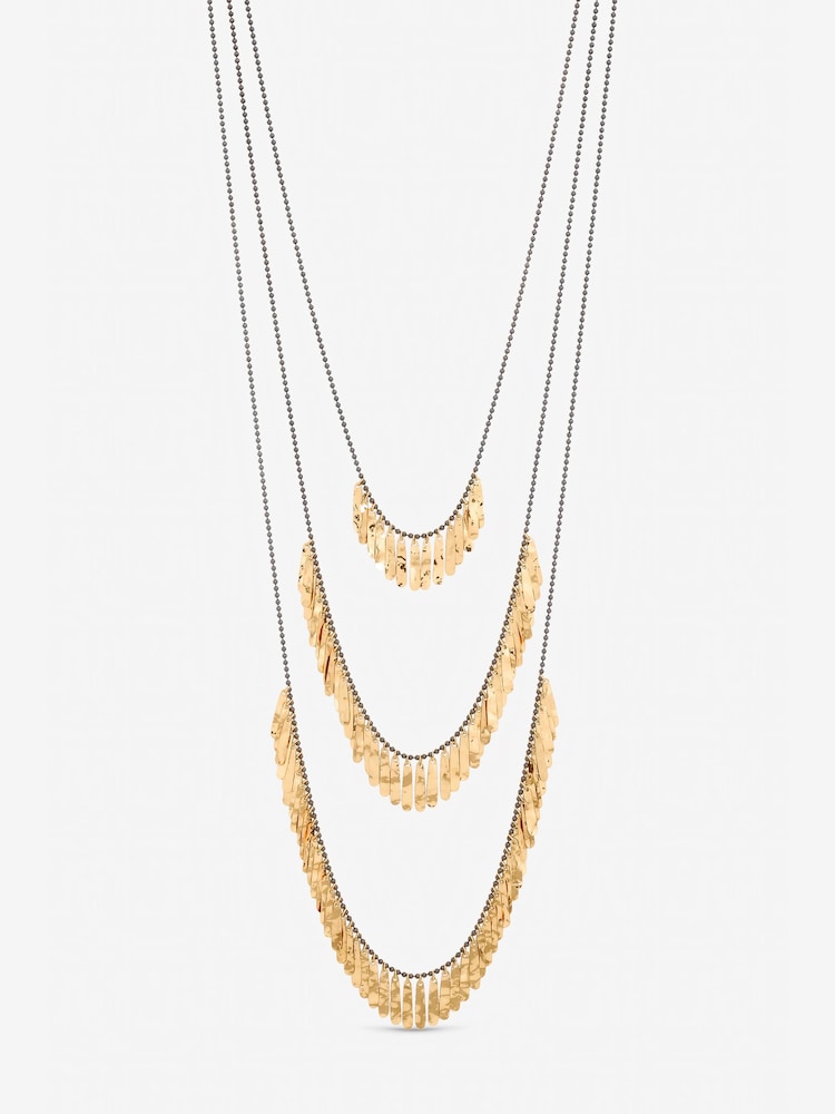 Mood Tone Multi Row Shower Necklace - Imagen 1 de 1