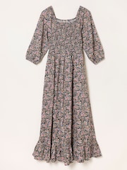 FatFace Adele Navy Meadow Floral Petite Midi Dress - Image 6 of 6