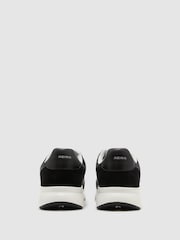 Reiss Black/White Hudson Suede-Trim Runner Trainers - Image 4 of 5