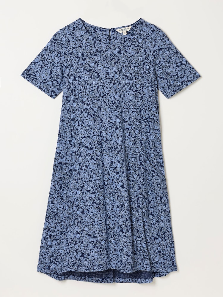 Blue 2 Tone Floral - FATFACE квітковий Jersey сукня - Image 7 of 7 Blue 2 Tone Floral - FATFACE квітковий Jersey сукня - Image 7 of 7