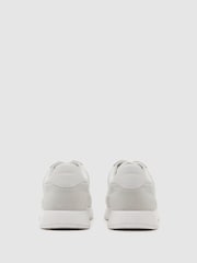 Reiss White Grant Bonded-Leather Lightweight Runner Trainers - Image 5 of 6