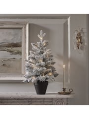 Lights4fun 60cm Pre Lit Snowy Christmas Tree - Image 4 of 4