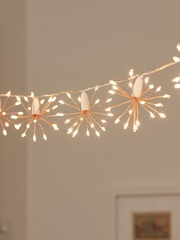 Lights4fun 15 Rose Gold Starburst Fairy Light - Image 1 of 1