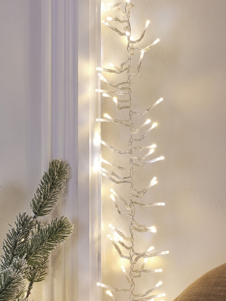 Lights4fun Clear 5m Dual Colour LED Cluster Door Light - Image 5 of 5