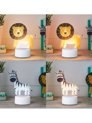 Lights4fun Multi 2-in-1 Lion & Zebra USB Children's Light - Image 1 of 6