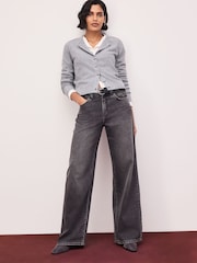 Grey Marl Supersoft Crew Neck Long Sleeve Cardigan - Image 2 of 9