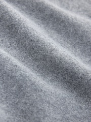 Grey Marl Supersoft Crew Neck Long Sleeve Cardigan - Image 9 of 9