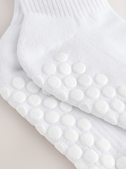 White Pilates Gripper Socks 2 Pack - Image 4 of 4