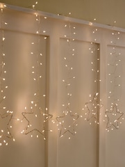 Silver Draping Stars Cluster Curtain Lights - Image 1 of 4