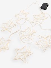 Silver Draping Stars Cluster Curtain Lights - Image 4 of 4
