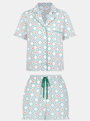Accessorize Heart Print Ruffle Shorts Pyjama Set - Image 4 of 4