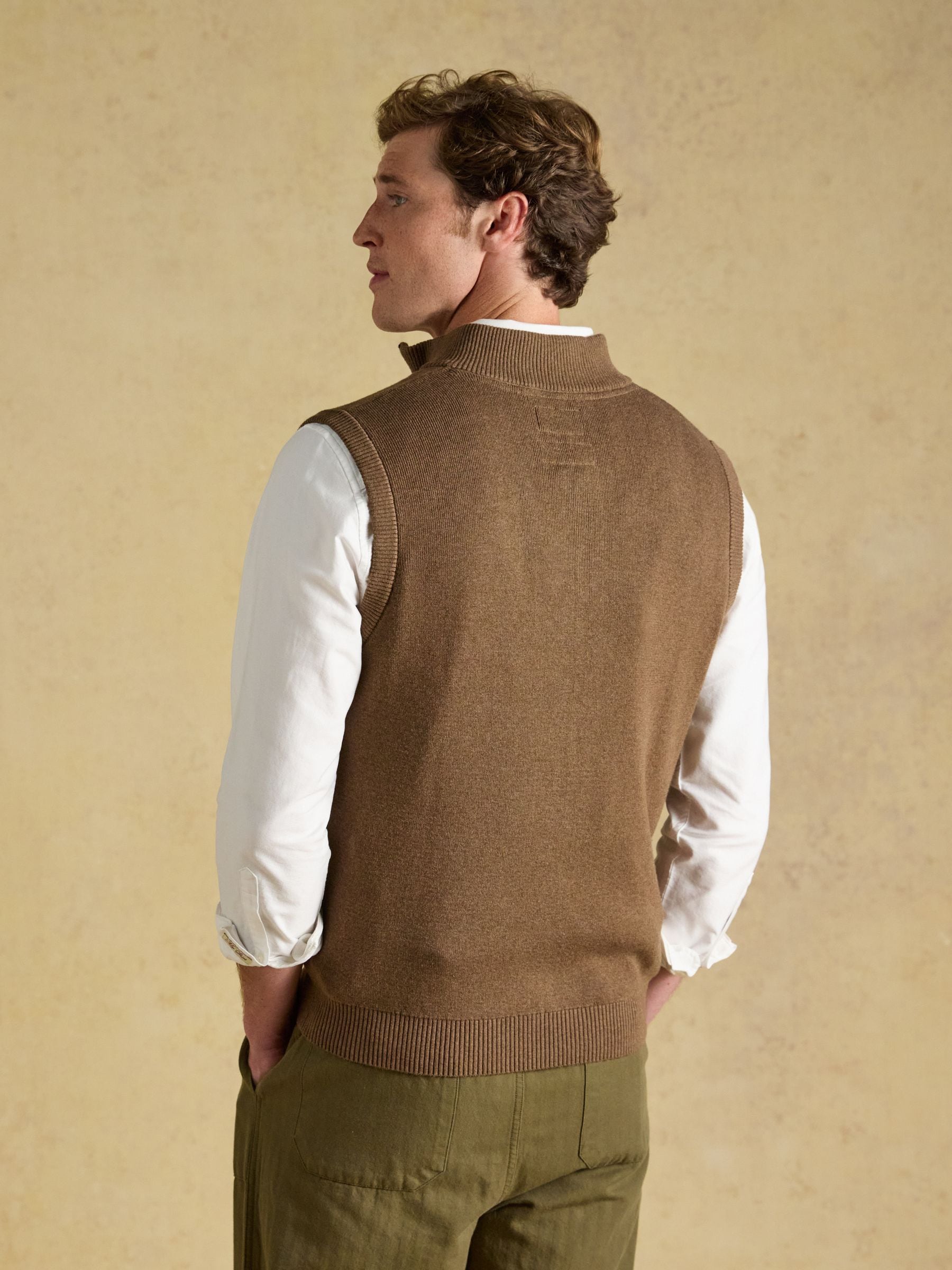 Buy Joules Brown Hillside Zip Up Gilet from the Next UK online shop
