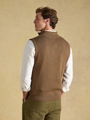 Joules Brown Hillside Zip Up Gilet - Image 2 of 9