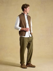 Joules Brown Hillside Zip Up Gilet - Image 7 of 9