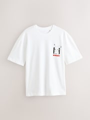 White Relaxed Fit Japanese Pokemon T-Shirt - Image 6 of 9
