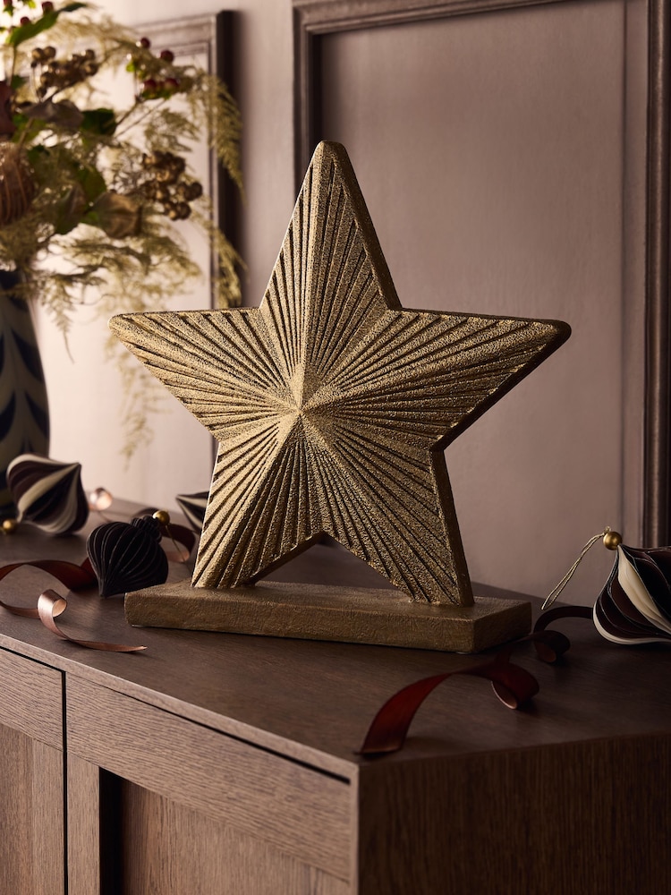 Gold Star Ornament - Image 1 of 5