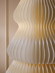 White 5ft Light Up Paper Christmas Tree - Image 3 of 3