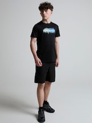 Monterrain Black Junior Hyperterrain Polyester T-Shirt - Image 4 of 6