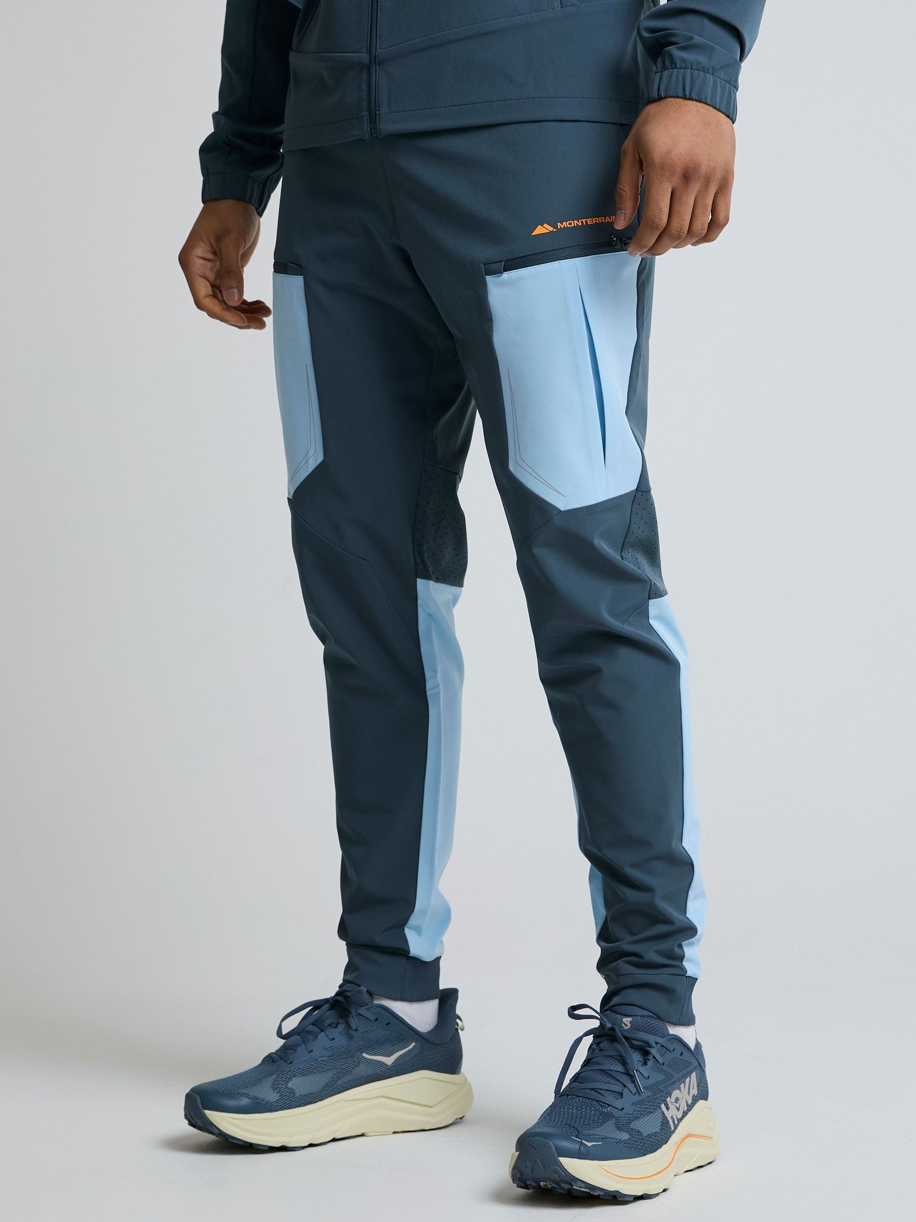Buy Monterrain Grey Orbit Woven Running Joggers from Next USA
