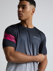 Monterrain Black Distance Ombre Knitted T-Shirt - Image 2 of 5