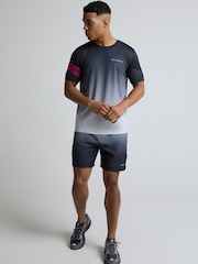 Monterrain Black Distance Ombre Knitted T-Shirt - Image 4 of 5