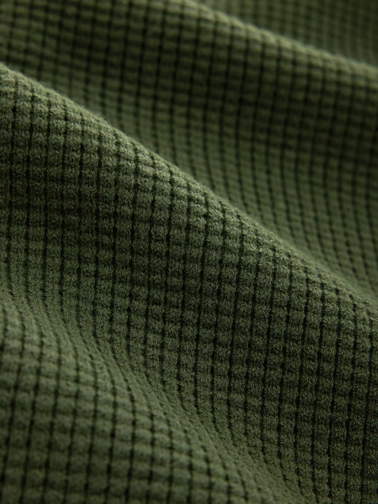 Λαδί - Essential Regular Fit Textured Quarter Zip Jumper - Εικόνα 2 του 3 Λαδί - Essential Regular Fit Textured Quarter Zip Jumper - Εικόνα 2 του 3