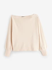 Threadbare Natural Soft Slash Neck Jumpers 2 Pack - Image 2 of 6