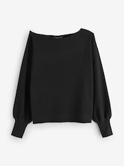 Threadbare Natural Soft Slash Neck Jumpers 2 Pack - Image 3 of 6