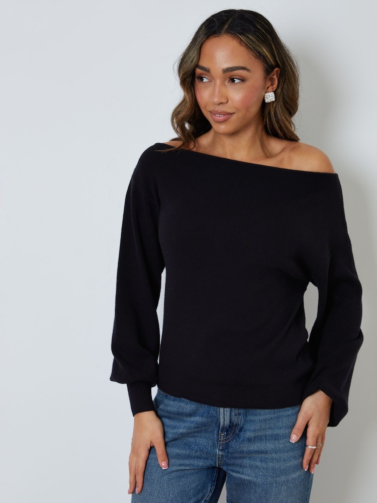 Threadbare Natural Soft Slash Neck Jumpers 2 Pack - Image 4 of 4