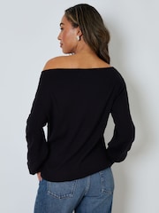 Threadbare Natural Soft Slash Neck Jumpers 2 Pack - Image 5 of 6