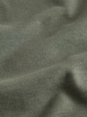 The Set 4 Pack Oversized Heavyweight Cotton Jersey Short Sleeve T-Shirts Green/Grey - Image 8 of 9