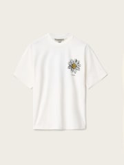 AllSaints White Petal Etta T-Shirt - Image 9 of 9