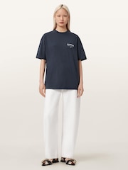 AllSaints Blue Underground Etta  T-Shirt - Image 6 of 8
