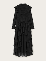 AllSaints Black Leila Ls Dress - Image 8 of 8