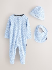 Baker by Ted Baker Sleepsuit Hat and Bib Set - Image 1 of 10