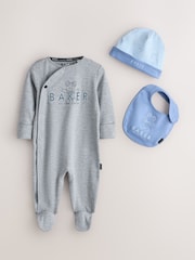 Baker by Ted Baker 5 Piece Sleepsuit, Bodysuit, Hat and Bib Set - Slika 2 od 19