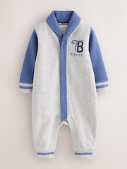 Baker by Ted Baker Grey/Blue Varsity Romper - Image 1 of 7