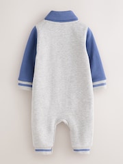 Baker by Ted Baker Grey/Blue Varsity Romper - Image 2 of 7
